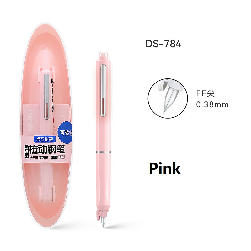 Retractable Fountain Pen 0.38mm Extra Fine Nib