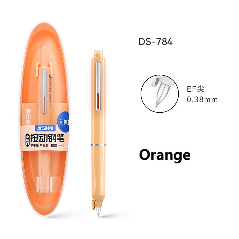 Retractable Fountain Pen 0.38mm Extra Fine Nib