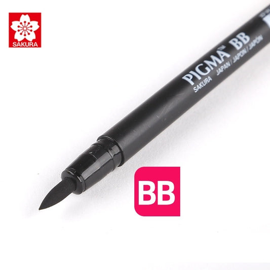 Sakura Pigma Professional Brush Pen - Bold - Black (2 Pack)