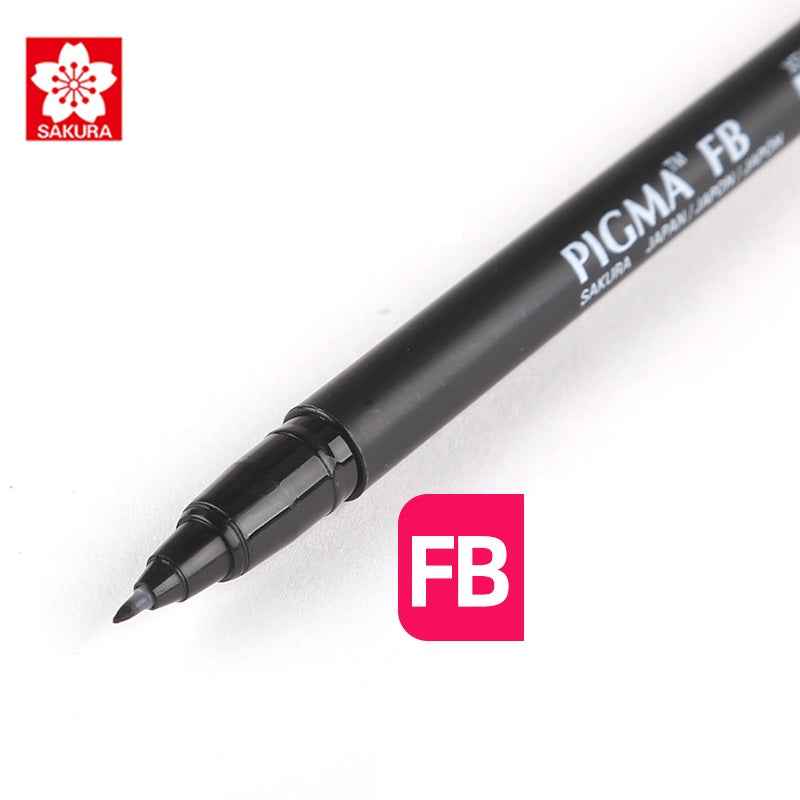 Sakura Pigma Professional Brush Pen - Medium - Black (2 Pack) - TTpen