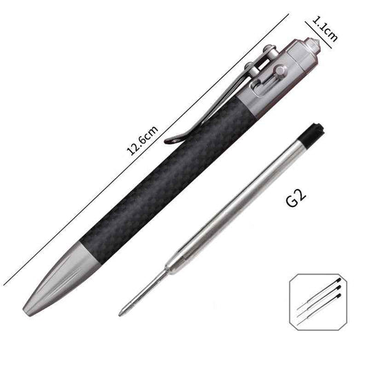 Tactical Carbon Fiber Pen for Self-Defense Includes 3 Refills