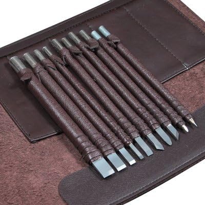 10pcs Tungsten Steel Engraving Carve Cutting Chisel Tool