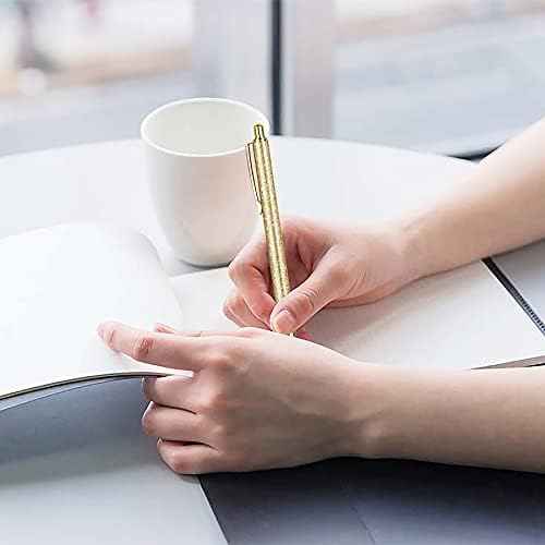 12 Pcs Glitter Ballpoint Pens,Metal Retractable Journaling Pens - TTpen