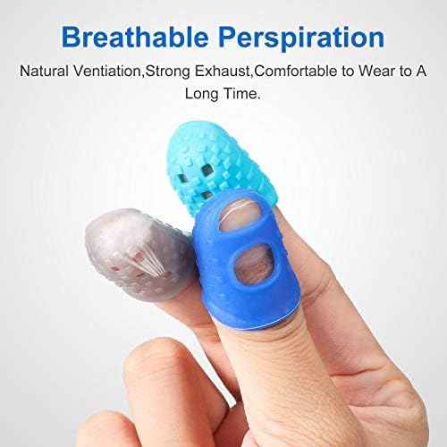 20PCS Rubber Finger Tips Guard Assorted Colors Finger Protector Covers - TTpen