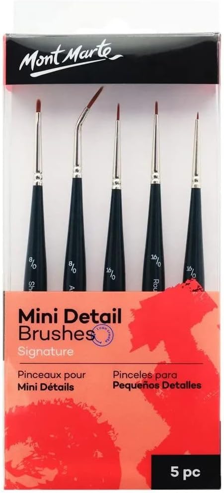 Mont Marte Mini Detail Brush Set 5pce