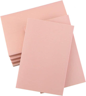 6 Pack Pale Pink Rubber Stamp Carving Blocks Brick 4"x6"