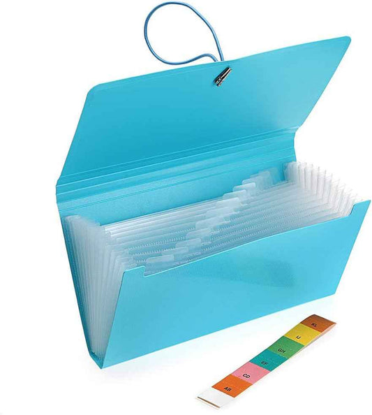 KOBEST 13 Pockets Expanding File Folder for Receipts Coupons Cards - TTpen