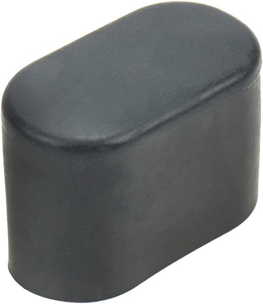 8Pcs Oval Chair Leg Caps PVC Furniture Pad Black