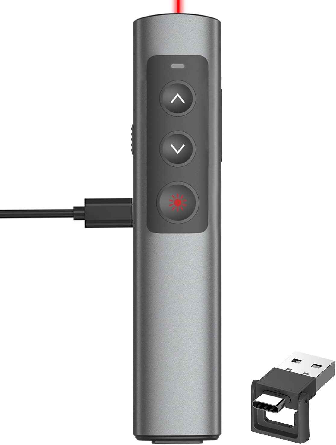 Rechargeable Green Laser Pointer Presentation Clicker for Laptop PowerPoint - TTpen