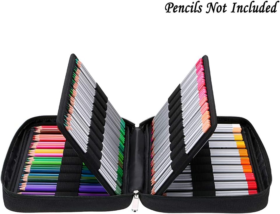 Portable Colored Pencil Case - Holds 166 Pencils or 112 Gel Pens
