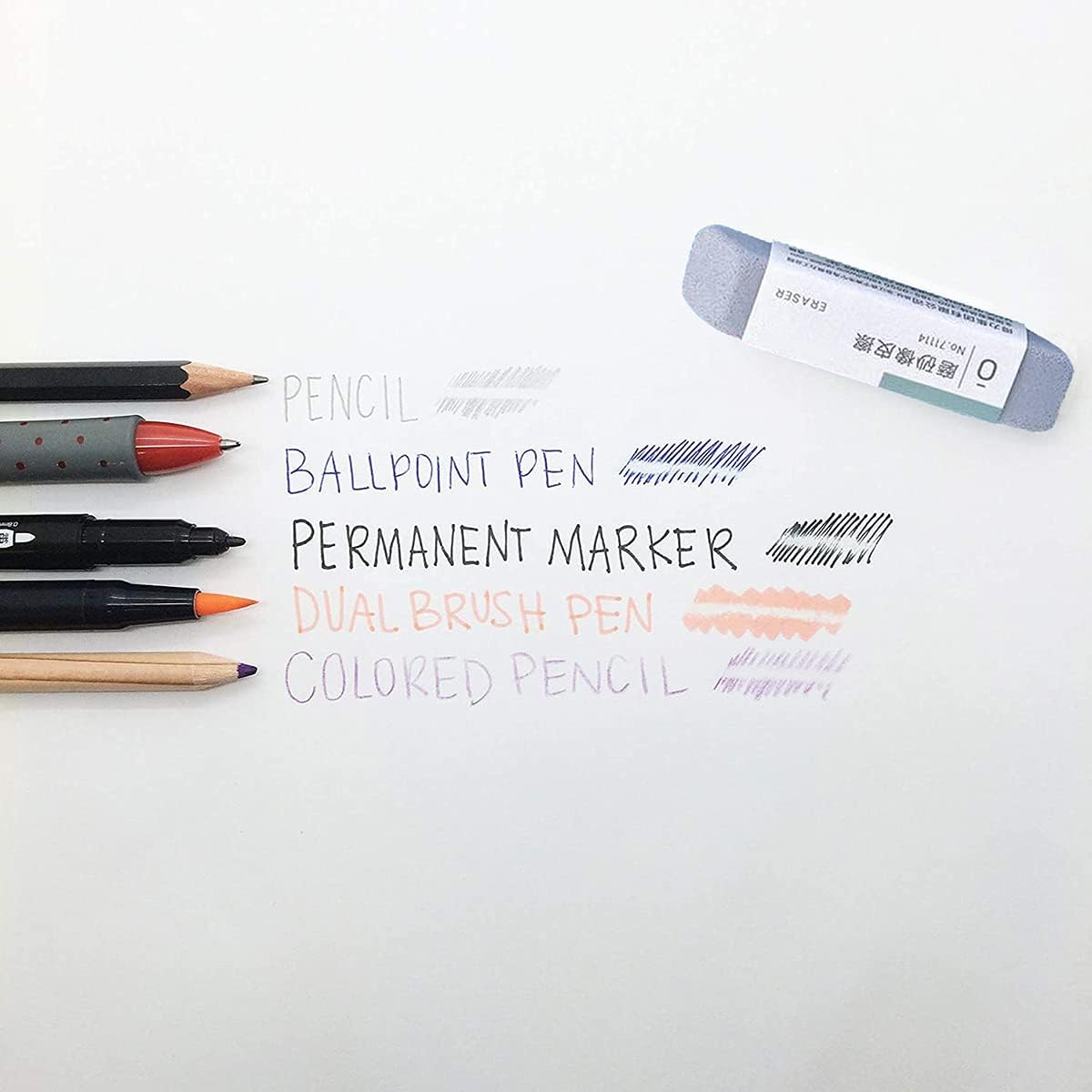DELI 71114 Sand Eraser for Ink Markings 4-Pack