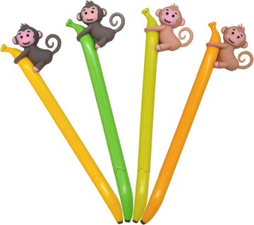 9PCS Cute Monkey Climbing Banana Gel Pens 0.5 mm For Kids School - TTpen