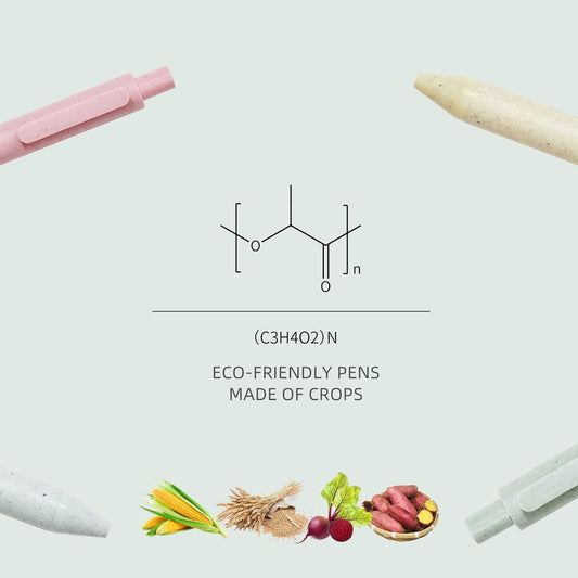 Kaco Biodegradable Gel Ink Pen Set with Black Ink 4 Pack