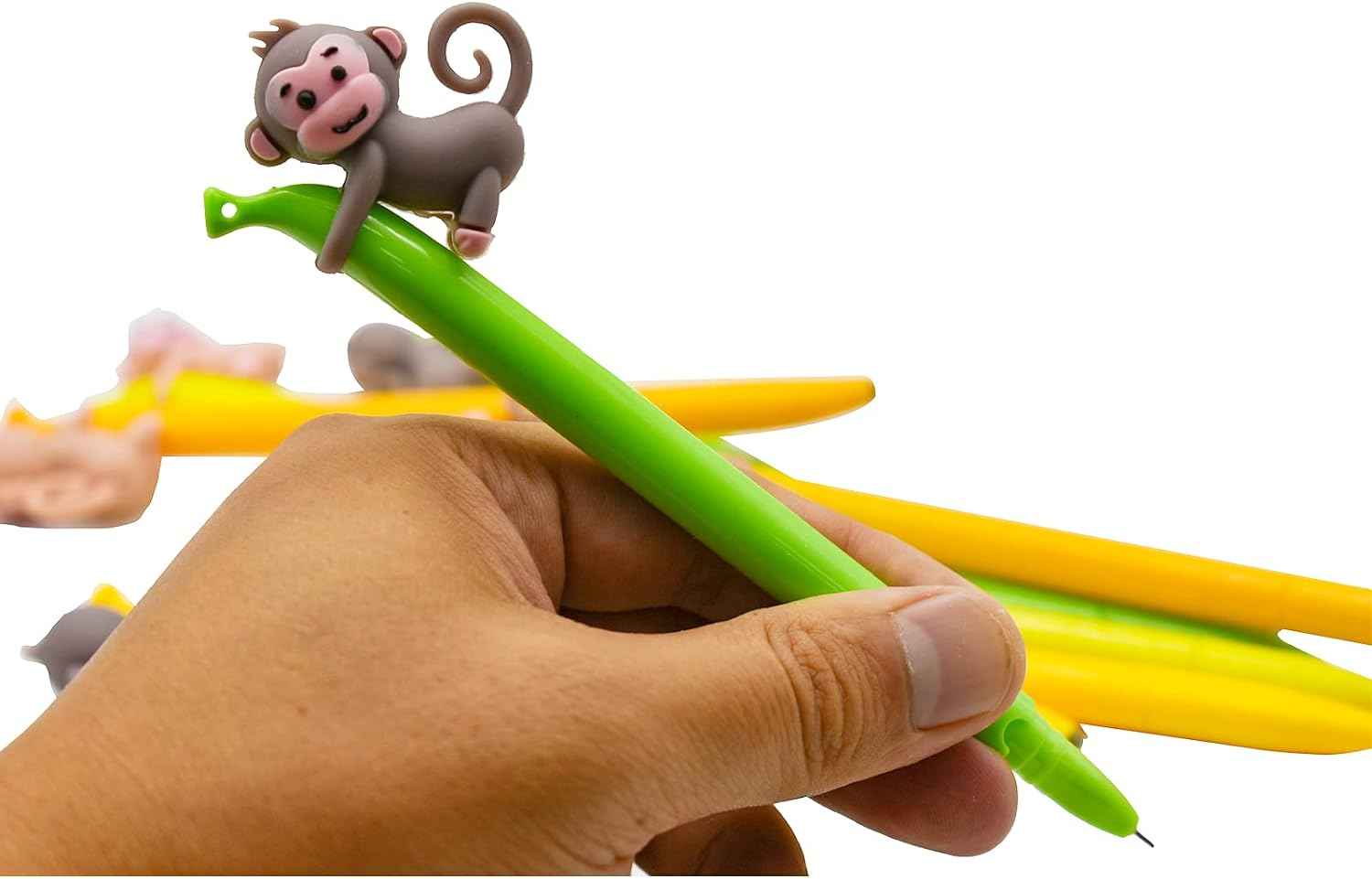 9PCS Cute Monkey Climbing Banana Gel Pens 0.5 mm For Kids School - TTpen