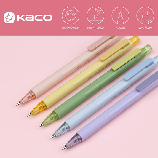 Kaco TURBO Mechanical Pencils with 5 Tube HB Lead Refills 5 Pack