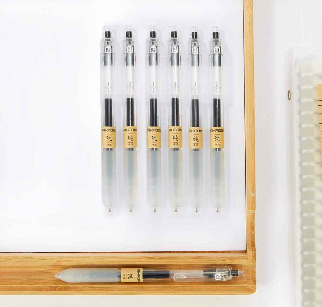 AIHAO Retractable Gel Ink Pens 0.5mm Fine Point 12-Pack - TTpen