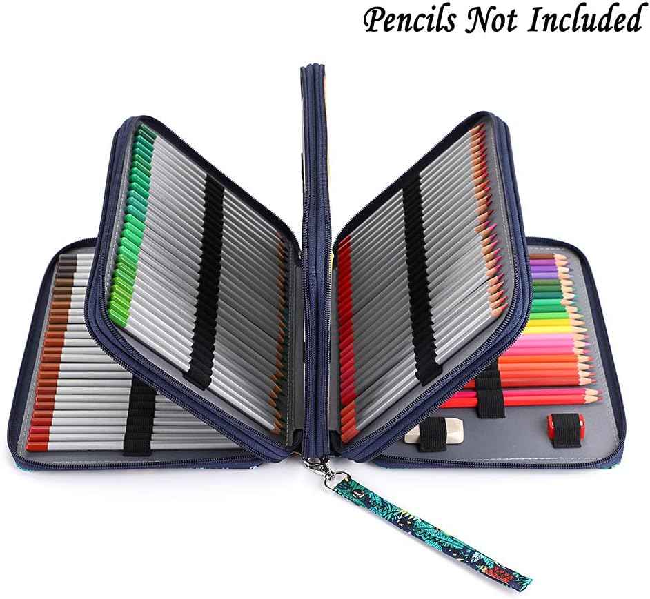 200 Slots Colored Pencil Case Large Capacity Pencil Organizer - TTpen