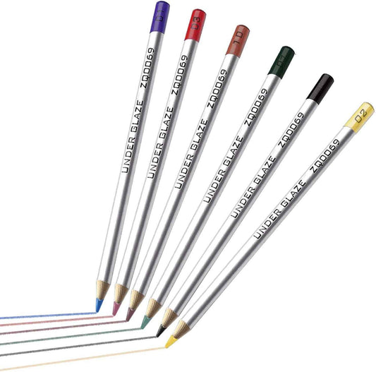 6 Colors Underglaze Pencils for Pottery - TTpen