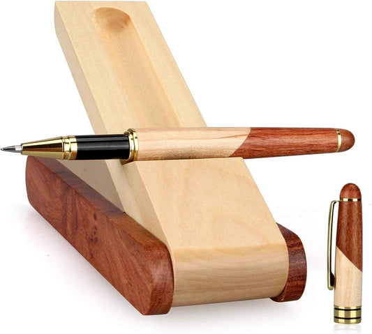 Luxury Wooden Ballpoint Pen Gift Set with Case Display - TTpen
