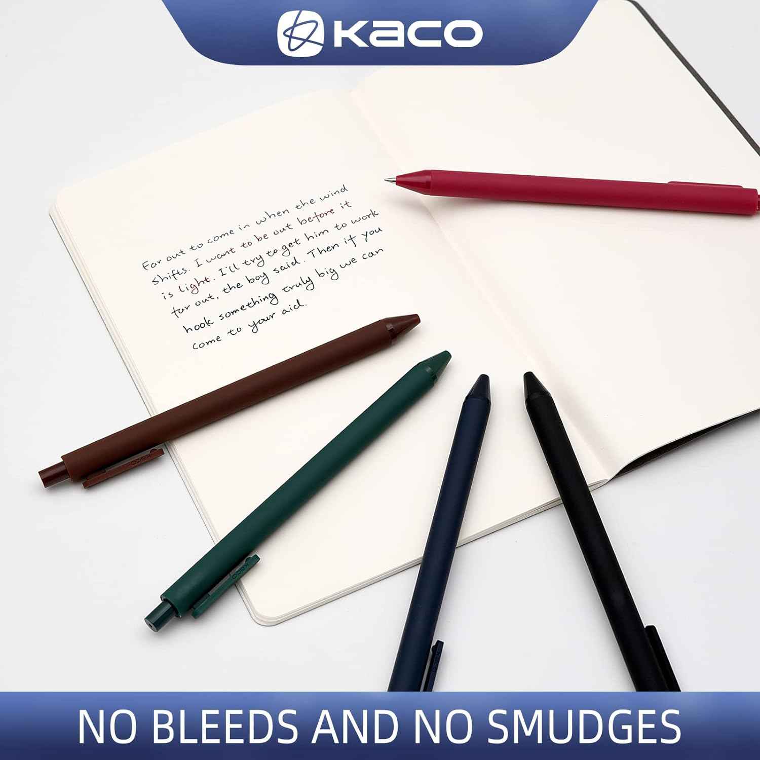 Kaco 20 Color Ink Retractable Gel Pens 0.5mm Fine Point - TTpen