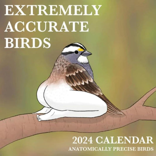 2024 Wall Calendar of Extremely Accurate Birds