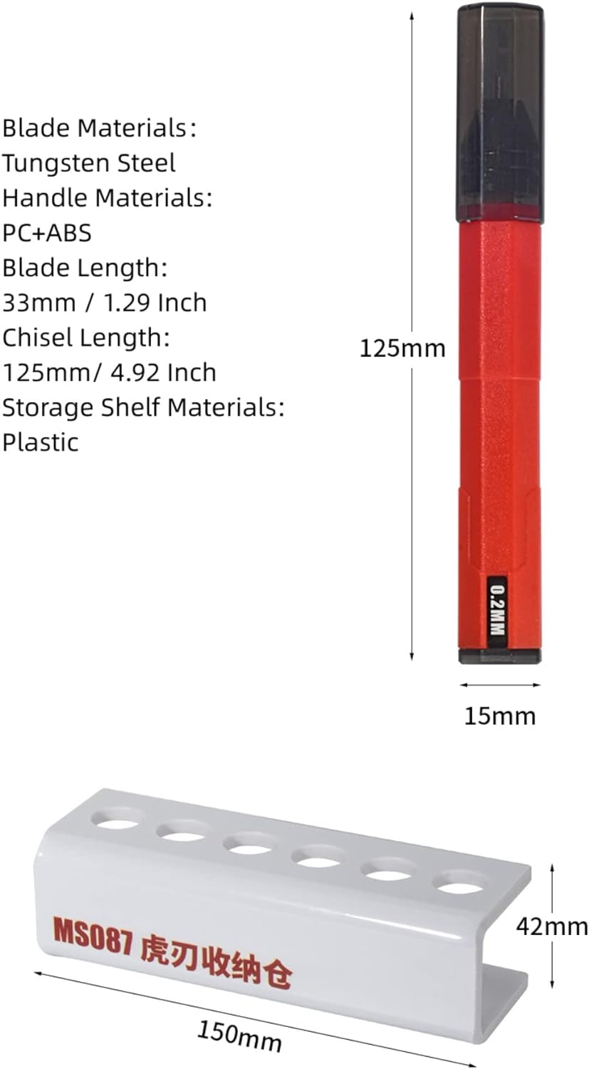 Tunstang Steel Blades Model Scriber Chisel For RG 1/144 MG 1/100 Scale Model