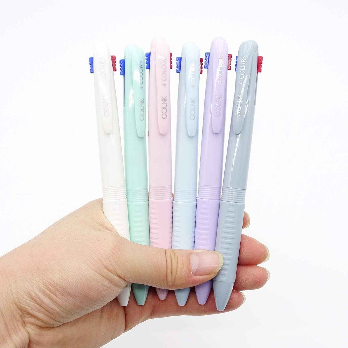 COLNK 4IN1 Multicolor Ballpoint Pen 0.5mm 6 Count - TTpen
