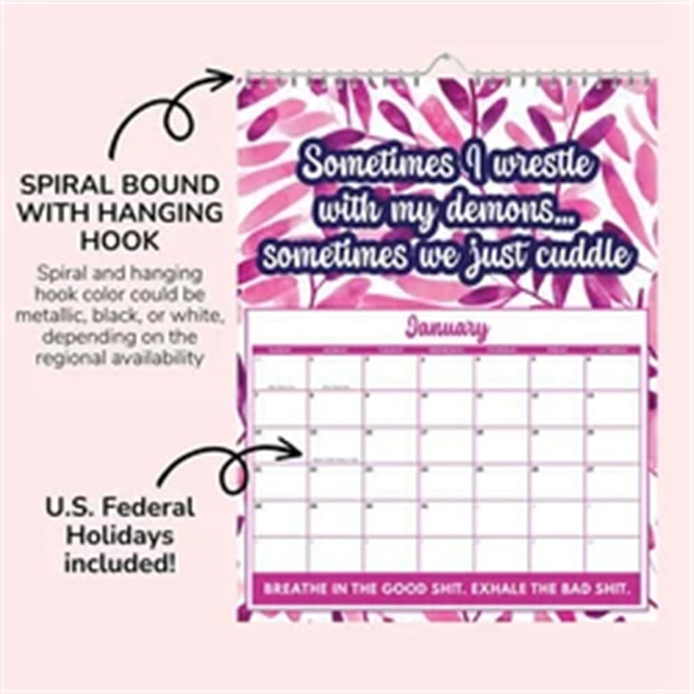 2024 'Fuck It' Calendar Monthly Planner with Funny Swear Words
