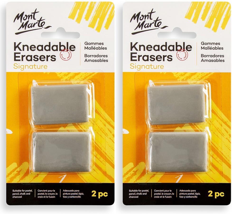 Mont Marte Kneadable Erasers Signature for Artists Drawing Sketching