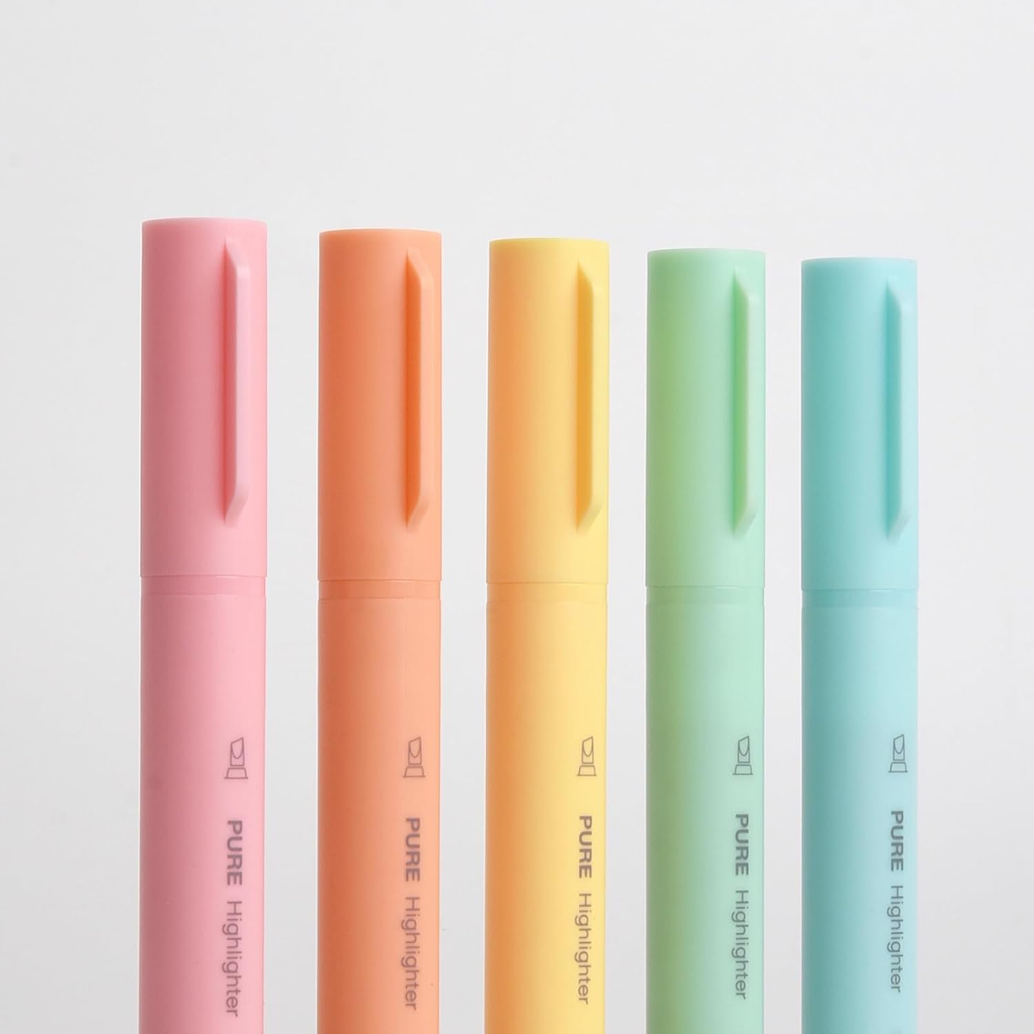 Kaco Aesthetic Highlighters,5 Assorted Macarons Color Bible Markers