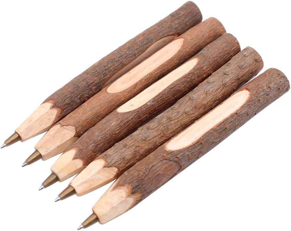 10PCS Handmade Wooden Vintage Original Ecological Wood Ballpoint Pen - TTpen