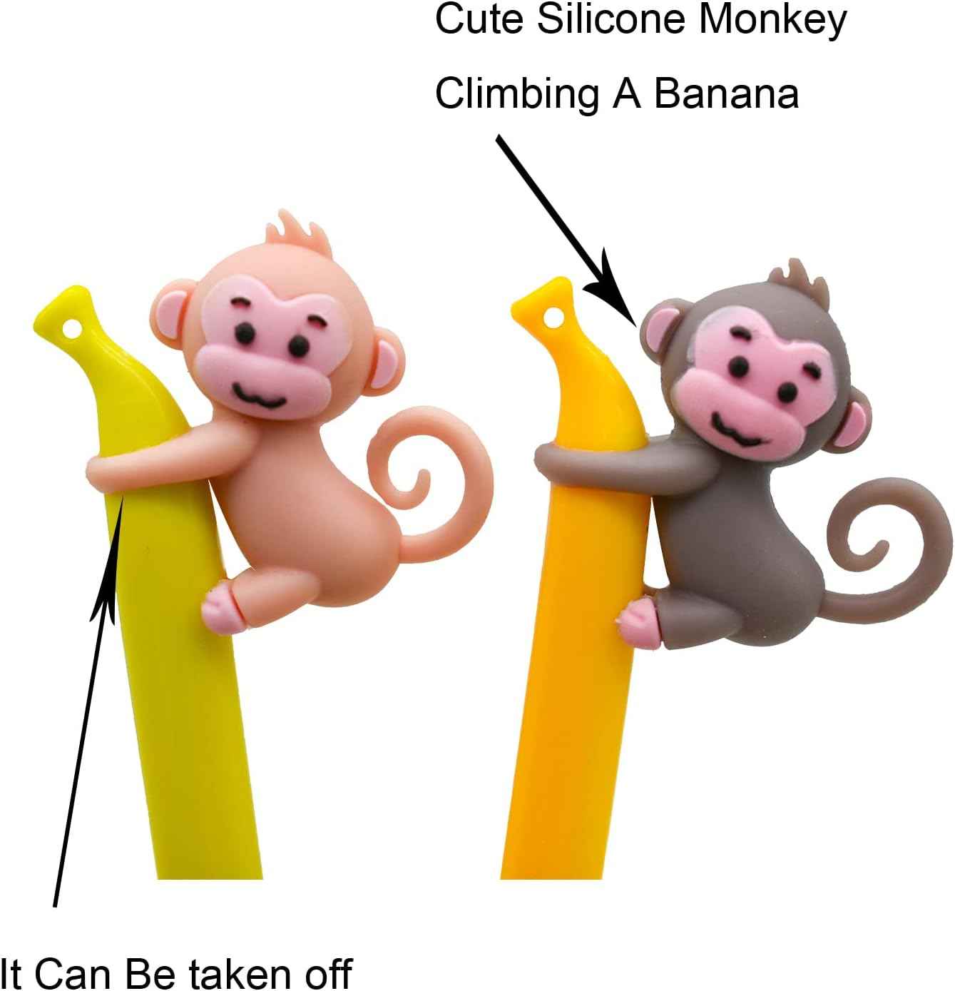 9PCS Cute Monkey Climbing Banana Gel Pens 0.5 mm For Kids School - TTpen
