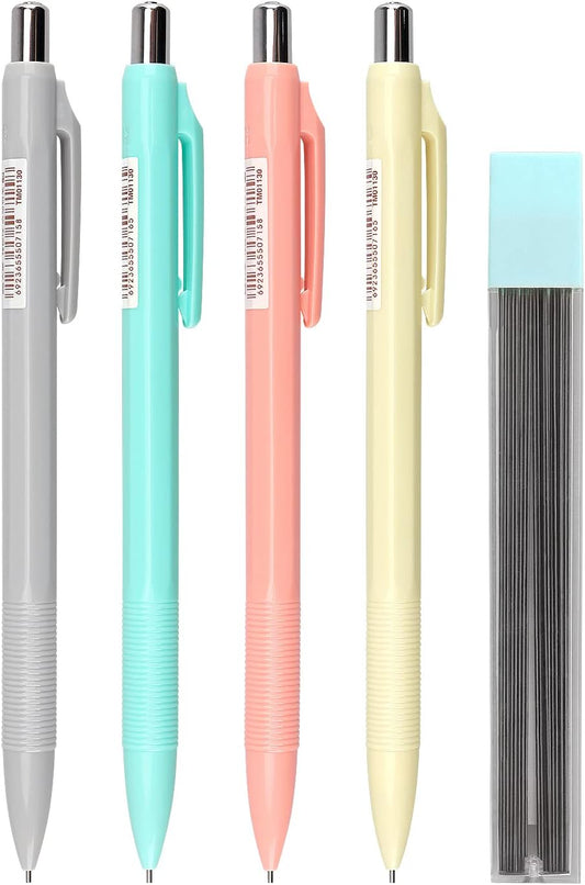 4PCS Colorful 0.7mm Automatic Mechanical Pencils