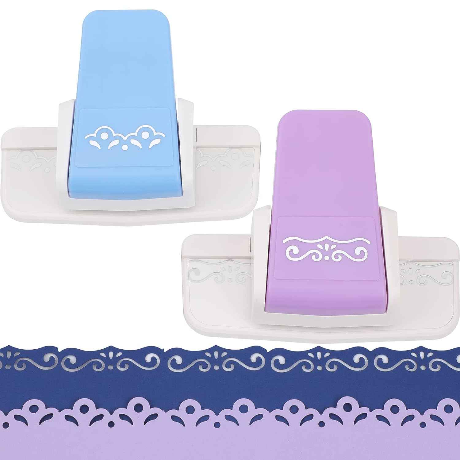 2 Pieces Border Punch for DIY Paper Crafts Scrapbooking Cards - TTpen