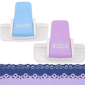 2 Pieces Border Punch for DIY Paper Crafts Scrapbooking Cards - TTpen