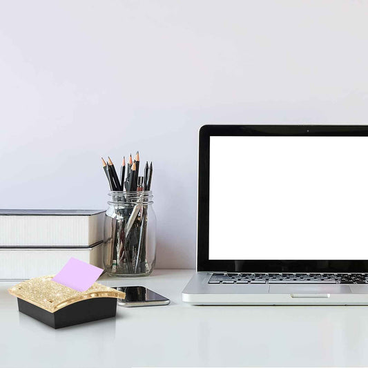 Rhinestone Self Stick Notepad Holders 4x4 Inches Memo Note Dispenser - TTpen