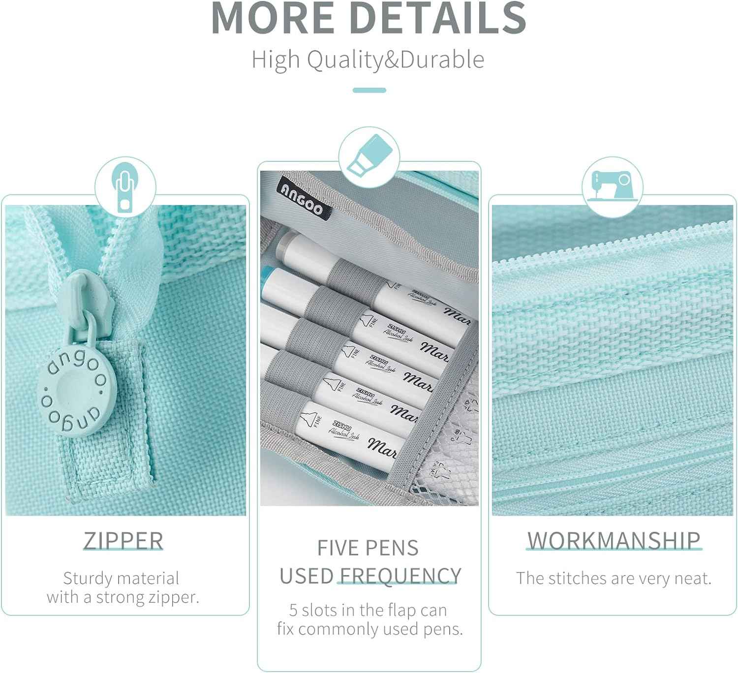 Pencil Case Large Capacity Pencil Pouch Handheld Pen Bag - TTpen