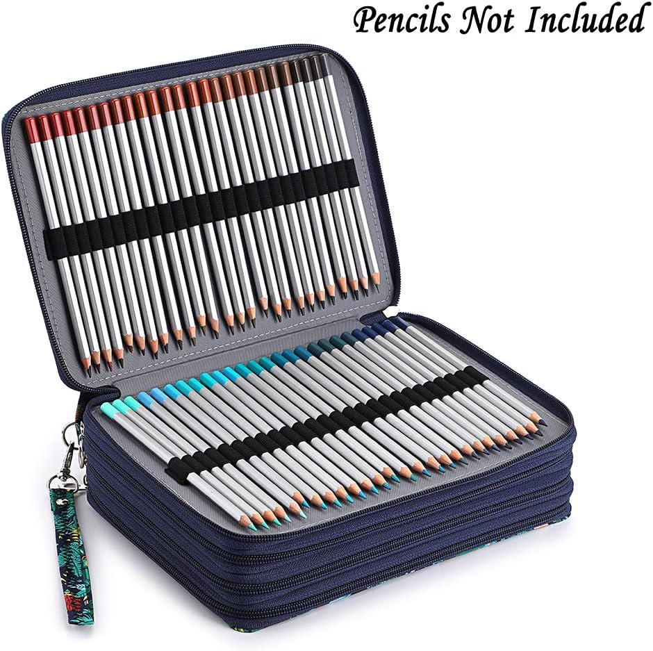 200 Slots Colored Pencil Case Large Capacity Pencil Organizer