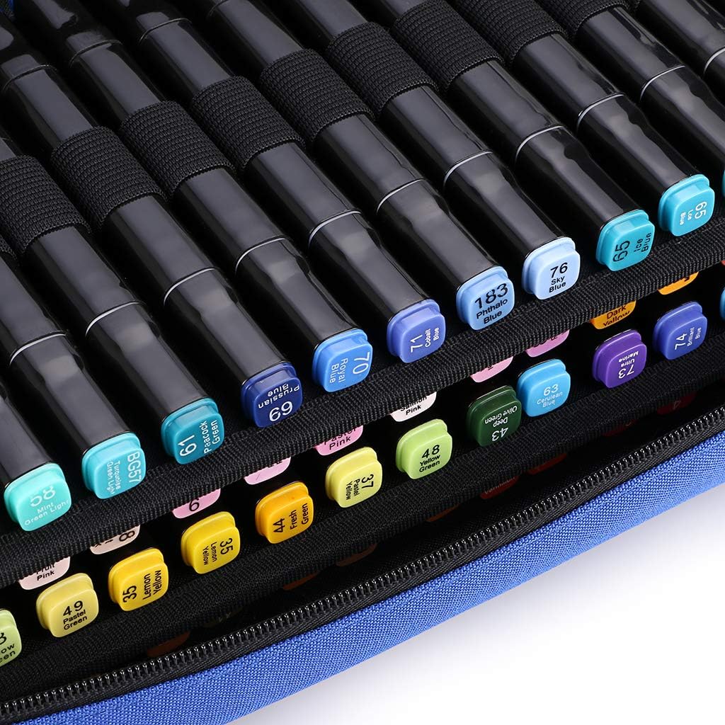 60 Slots Art Marker Pen Carrying Case Lipstick Organizer