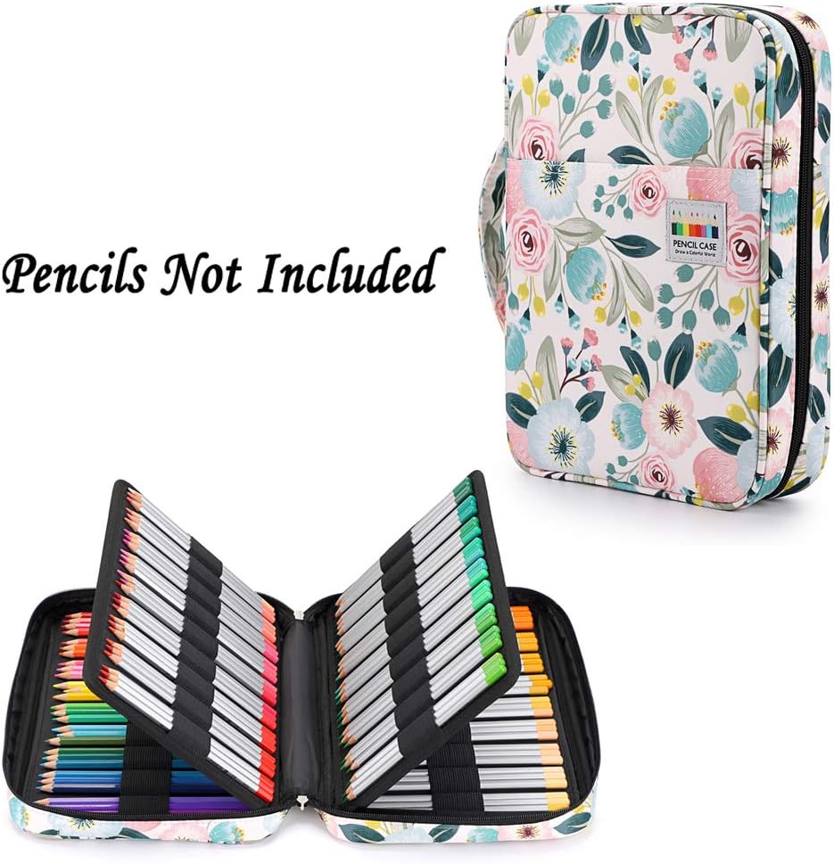 Portable Colored Pencil Case - Holds 166 Pencils or 112 Gel Pens