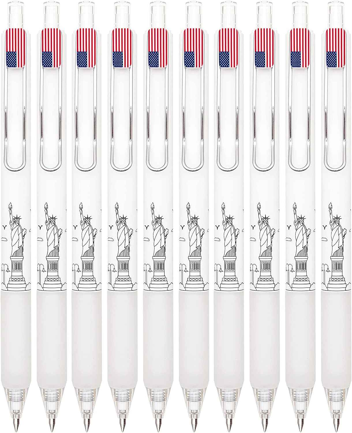 COLNK Retractable Gel Pens 0.5 Black Ink Writing Pen,Fine Point,12-Count - TTpen