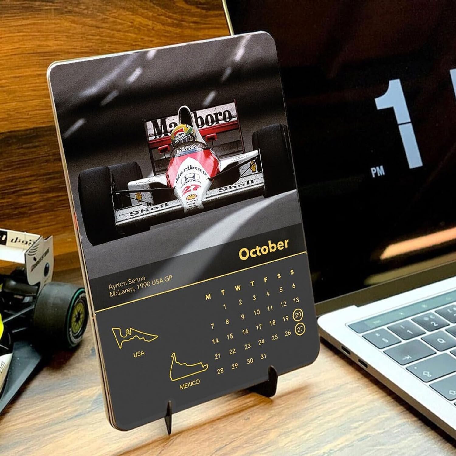 2024 Wall Formula 1 Monthly Calendar for F1 Fans