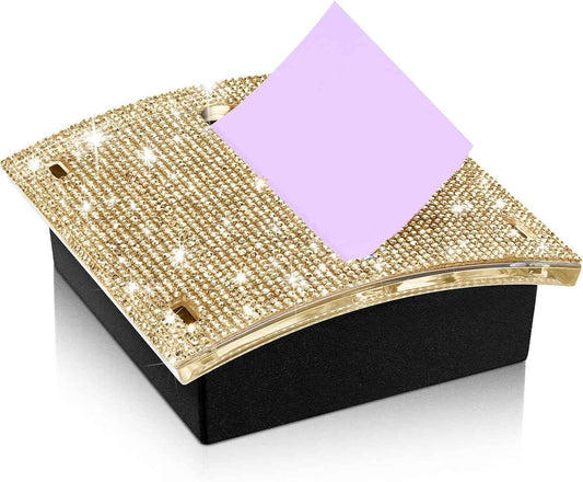 Rhinestone Self Stick Notepad Holders 4x4 Inches Memo Note Dispenser - TTpen