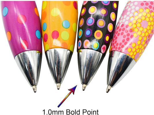 12PCS Short Mini Bowling Shape Big Fat Parkinson Ballpoint Pens