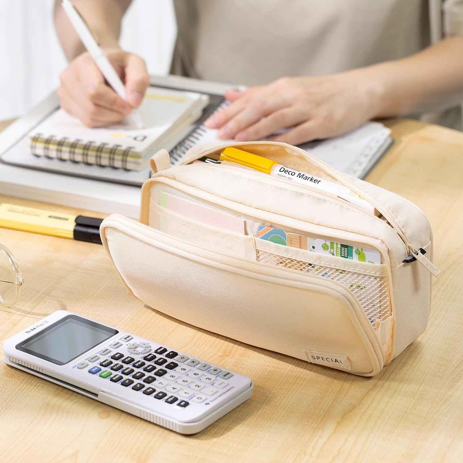 Large Capacity Pencil Case Organizer Pen Marker Holder - TTpen