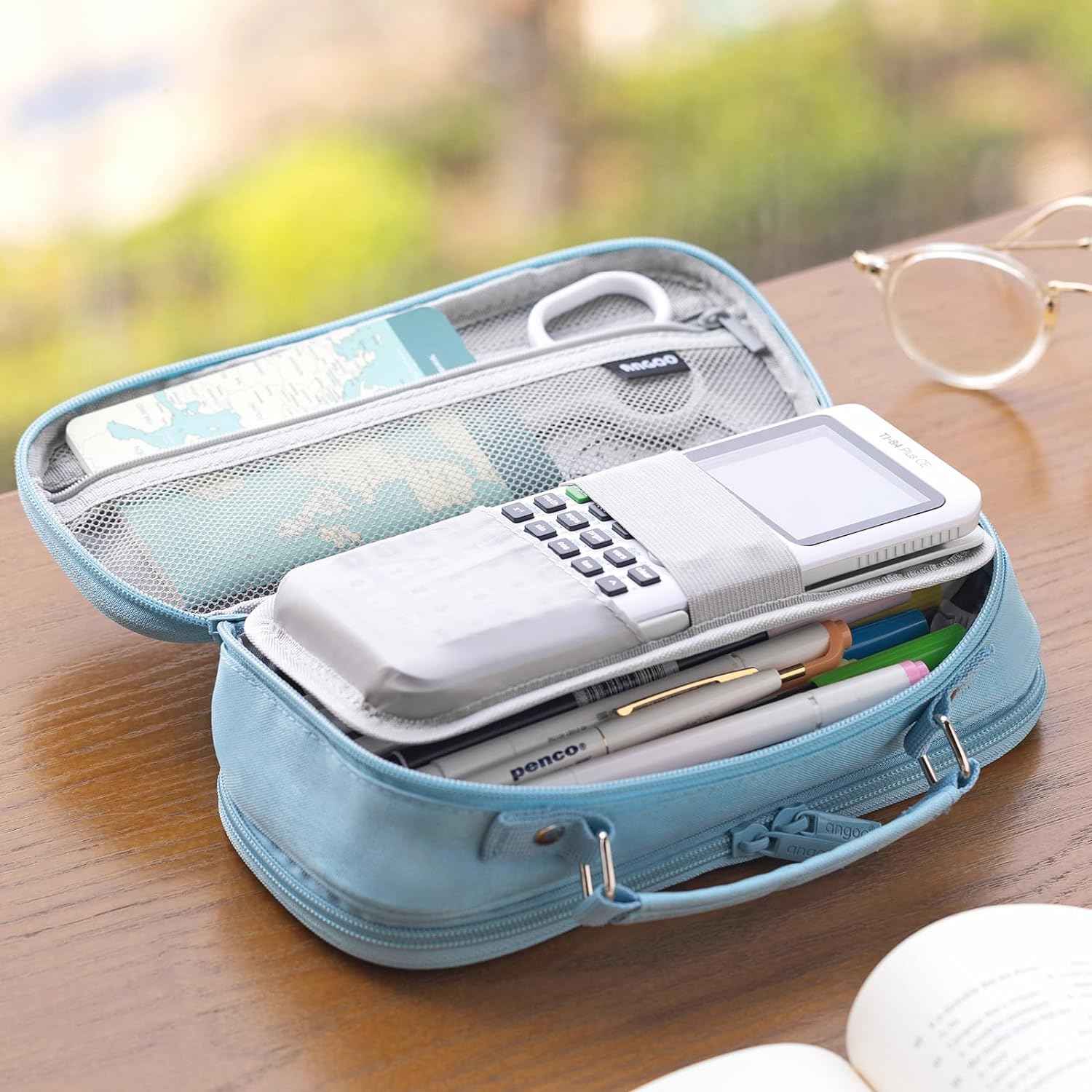 Large Capacity Pencil Case Double Zipper Storage Bag - TTpen