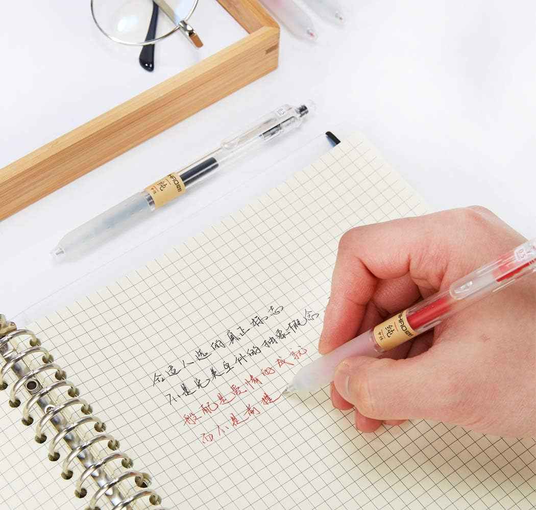 AIHAO Retractable Gel Ink Pens 0.5mm Fine Point 12-Pack - TTpen