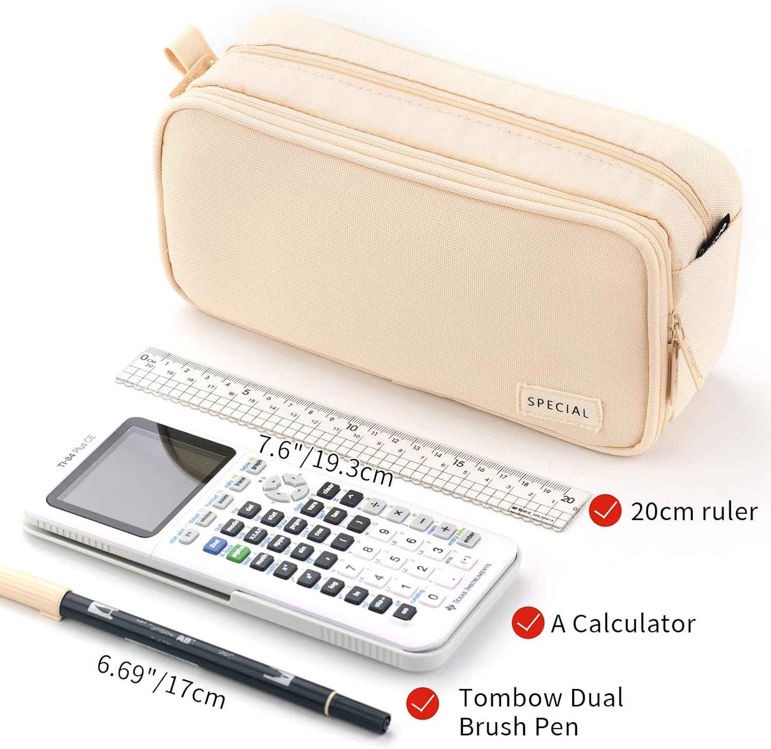 Large Capacity Pencil Case Organizer Pen Marker Holder - TTpen