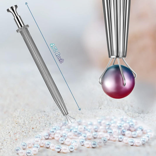 3 Pack Stainless Steel Diamond Claw Tweezers for Beads Gems Jewelry