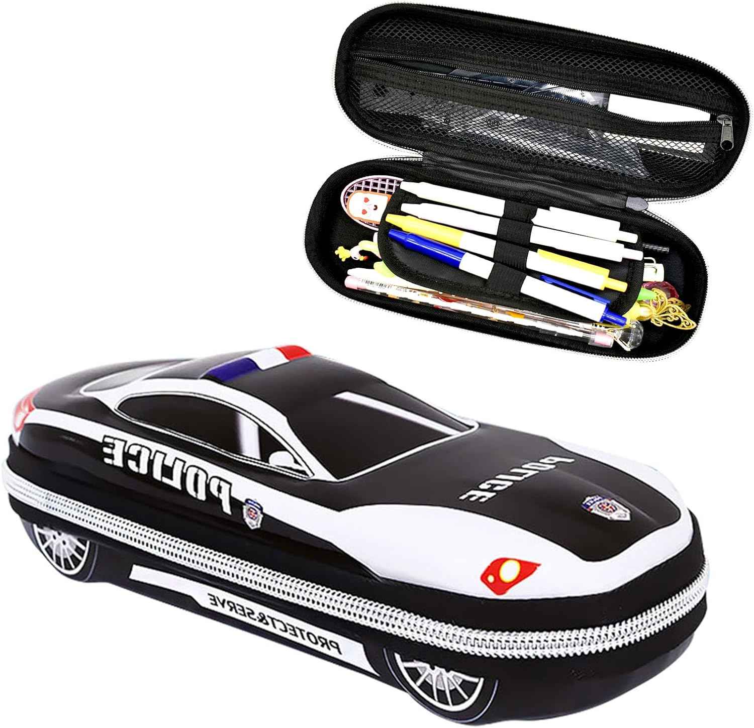 Large Capacity Police Car EVA Pencil Case - TTpen